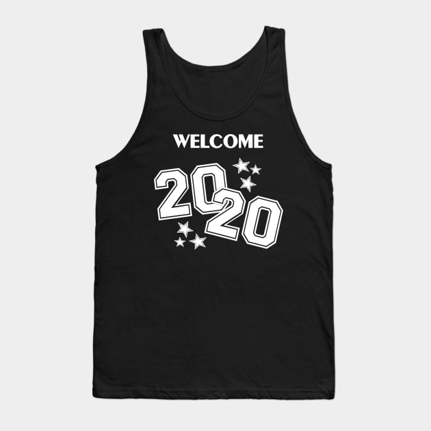 Welcome 2020 (New Year - White) Tank Top by KyasSan